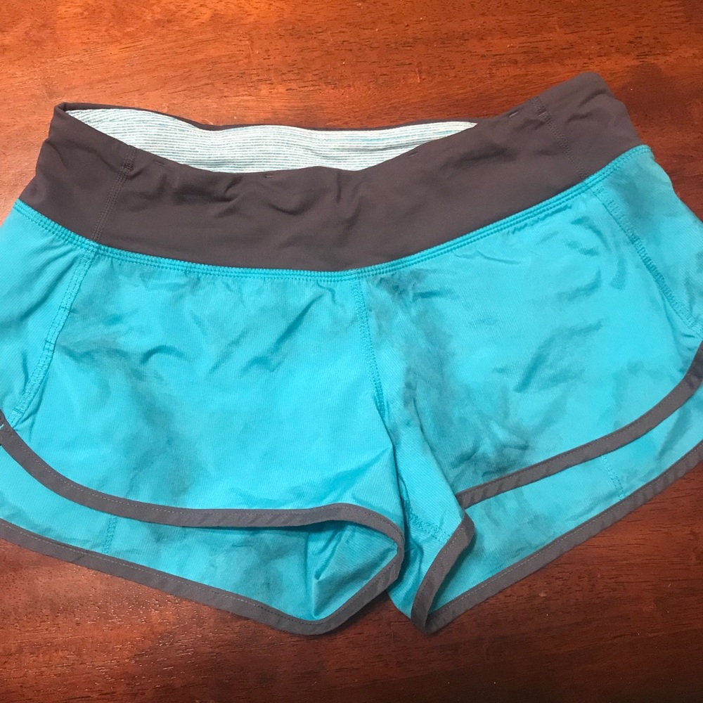 Blue Lululemon shorts